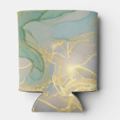 Jade, goldene Marmorstruktur, abstrakter Hintergru Dosenkühler (Rückseite)