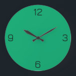 Jade Green 00A86B Color - Option zum Hinzufügen vo Große Wanduhr<br><div class="desc">Fügen Sie einen Namen, Initialen oder Text hinzu, oder behielt Sie die Farbe alleine. Farbkoordinaten mit anderen Elementen des Ladens basierend auf dem Namen und dem HEX-Code (sechsstellige Hex-Triole). Verwenden Sie diesen Code, um andere Elemente zu mischen, zu ergänzen und anzupassen, um diese zu ergänzen oder um anderen Auflistungen hinzuzufügen....</div>