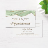 Jade Green Agate Appointing Card (Schreibtisch)