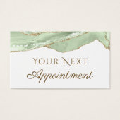 Jade Green Agate Appointing Card (Vorderseite)