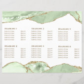 Jade green agate Broschüre (Rückseite)