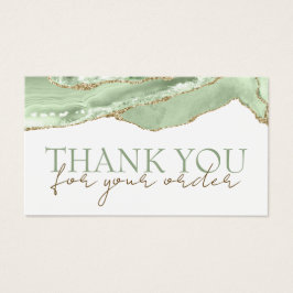 Jade green agate danke Ihnen Discount Card
