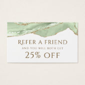 Jade Green Agate Referenzkarte (Vorderseite)