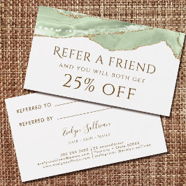 Jade Green Agate Referenzkarte