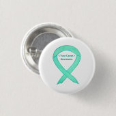 Jade Green Awareness Ribbon Custom Button Button (Vorne & Hinten)
