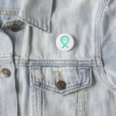 Jade Green Awareness Ribbon Custom Button Button (Beispiel)