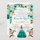 Jade Green Charra Einladung (Vorne/Hinten)