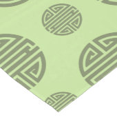 Jade Green Chinese Shou Langlebigkeitsfigur Mittelgroßer Tischläufer (Ecke)