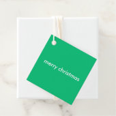 Jade Green Christmas | Lebhafter Trendy Minimal Geschenkanhänger (Beispiel)