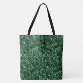 Jade Green Cobbled Patchwork Terrazo Muster Tasche (Vorderseite)