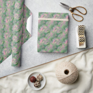 Jade Green Crystal Gel Pattern Geschenkpapier