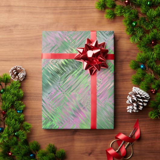 Jade Green Crystal Gel Pattern Geschenkpapier (Feiertagsgeschenk)