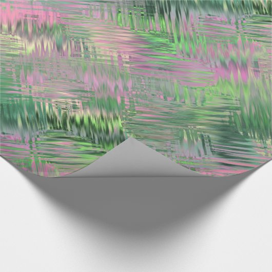 Jade Green Crystal Gel Pattern Geschenkpapier (Ecke)