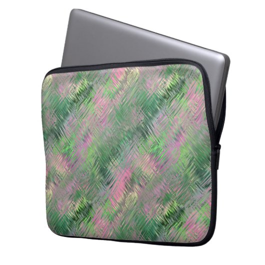 Jade Green Crystal Gel Pattern Laptopschutzhülle (Vorderseite Links)