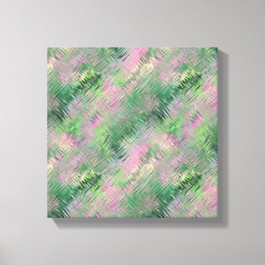 Jade Green Crystal Gel Pattern Leinwanddruck (Vorderseite)