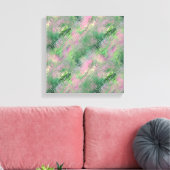 Jade Green Crystal Gel Pattern Leinwanddruck (Insitu (Wohnzimmer))