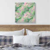 Jade Green Crystal Gel Pattern Leinwanddruck (Insitu (Schlafzimmer))