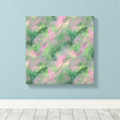 Jade Green Crystal Gel Pattern Leinwanddruck (Insitu (Holzboden))