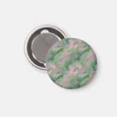 Jade Green Crystal Gel Pattern Magnet (Vorderseite/Rückseite)