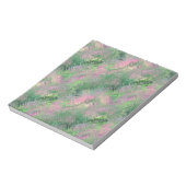 Jade Green Crystal Gel Pattern Notizblock (Rotiert)