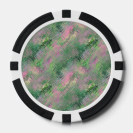 Jade Green Crystal Gel Pattern Pokerchips