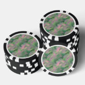 Jade Green Crystal Gel Pattern Pokerchips (Stapel)