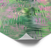 Jade Green Crystal Gel Pattern Poster (Ecke)