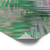 Jade Green Crystal Gel Pattern Poster (Ecke)