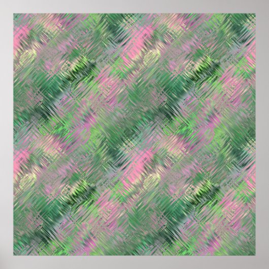 Jade Green Crystal Gel Pattern Poster (Vorne)