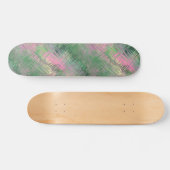 Jade Green Crystal Gel Pattern Skateboard (Horizontal)