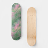 Jade Green Crystal Gel Pattern Skateboard (Vorderseite)