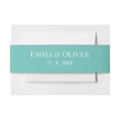 Jade green einladungsbanderole (Vorderseite Beispiel)