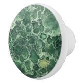 Jade Green Gemstone Pattern Keramikknauf (Rechts)
