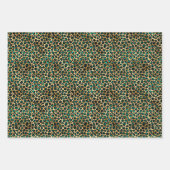 Jade Green und Gold Foil Look Geschenkpapier Set (Vorderseite 3)