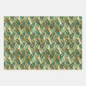 Jade Green und Gold Foil Look Geschenkpapier Set (Vorderseite 2)