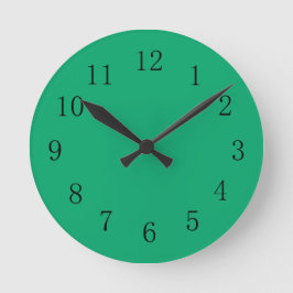 Jade Green Wall Clock Runde Wanduhr