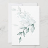 Jade Green Watercolor Couple's Baby Shower Einladung (Rückseite)