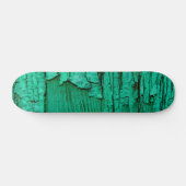 Jade, grünes Holzskateboard. Skateboard (Horizontal)