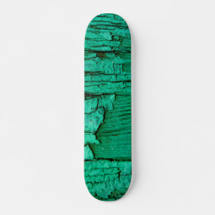 Jade, grünes Holzskateboard. Skateboard