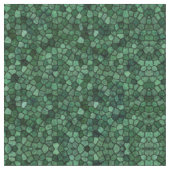 Jade Grünes Kopfsteinpflaster Patchwork Terrazzo M Stoff (Nahaufnahme)