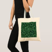 Jade Grünes Kopfsteinpflaster Patchwork Terrazzo M Tragetasche (Vorderseite (Produkt))