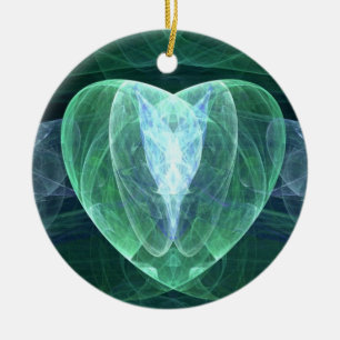 Jade-Herz Keramikornament