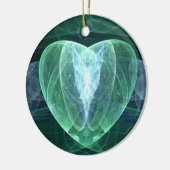 Jade-Herz Keramikornament (Links)