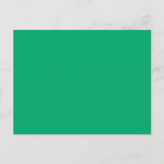 Jade High End Solid Colored Postkarte (Vorderseite)