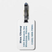 Jade Journeyman Gepäckanhänger (Rückseite vertikal)