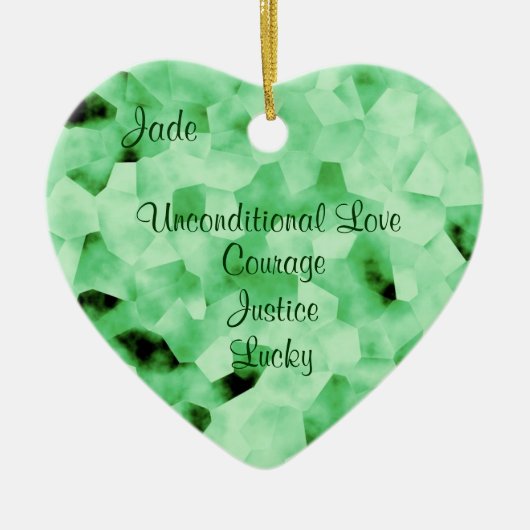 Jade Keramik Ornament (Vorne)