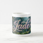 Jade kosmische Blumen Kaffeetasse (Mittel)
