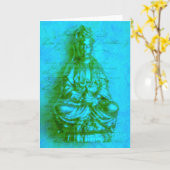 Jade Kwan Yin card Karte (Gelbe Blume)