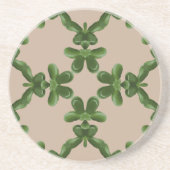 Jade Lattice in Beige Getränkeuntersetzer (Vorne)