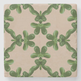 Jade Lattice in Beige Steinuntersetzer